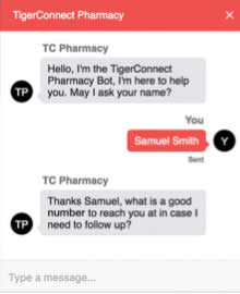 tigerconnect-healthbot-chat-window